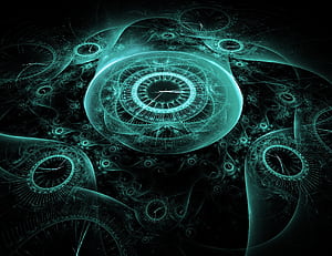 Time clock digital, Creative illustration, Resolution, wallpaper