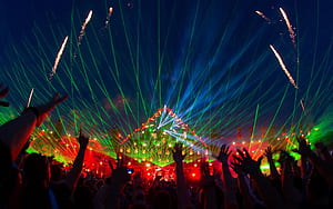 Crowd, Discotheque wallpaper