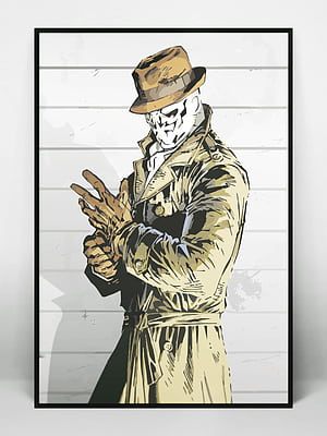 Artwork, Rorschach (Watchmen) phone wallpaper