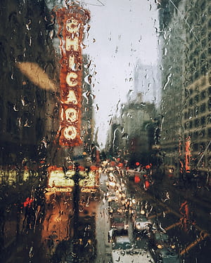 Chicago, Rain phone wallpaper