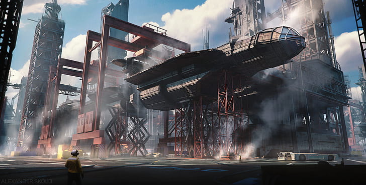 Sci Fi, spaceship wallpaper