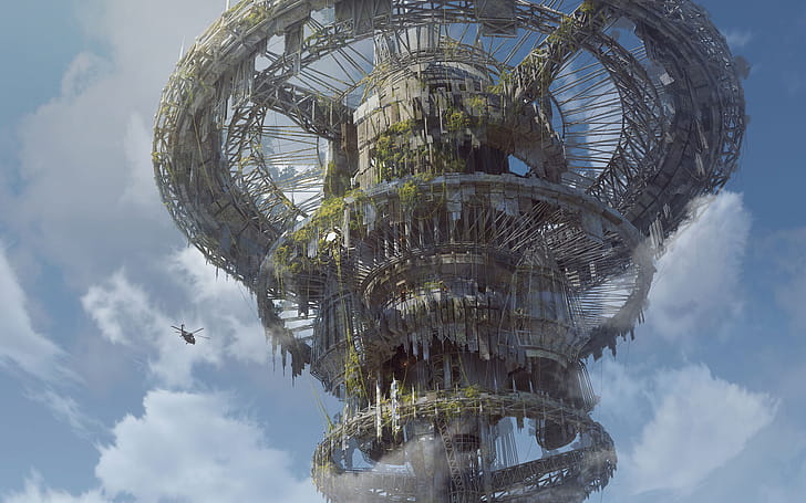 Building, Sci Fi wallpaper