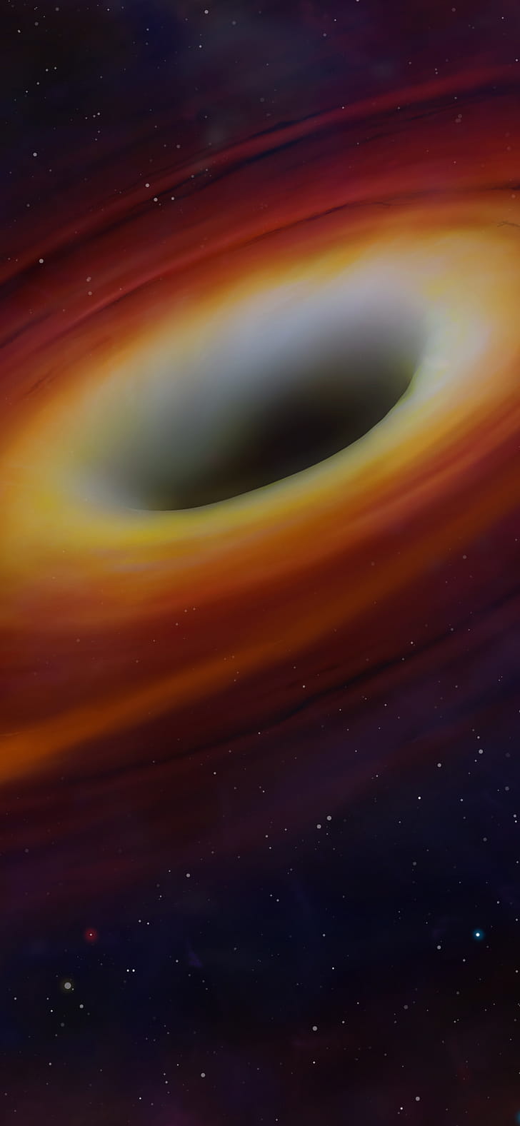 Sci Fi, black hole phone wallpaper