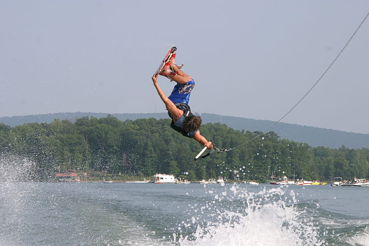 Backflip, Wakeboarding wallpaper