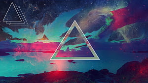 Triangle, Background pattern, Minimalistic design, Graphic element wallpaper