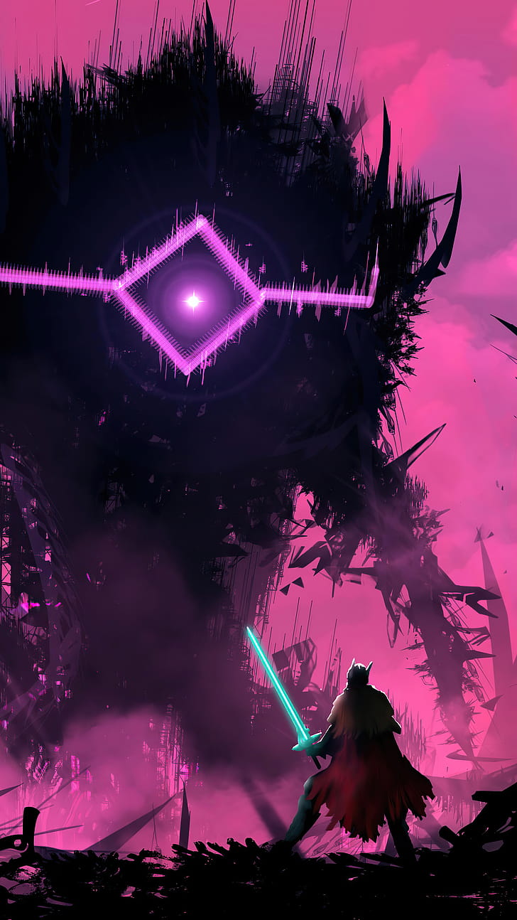 Judgement, Hyper Light Drifter phone wallpaper