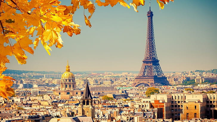 Les Invalides, Eiffel Tower wallpaper