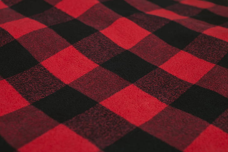 Flannel, Red Checked wallpaper