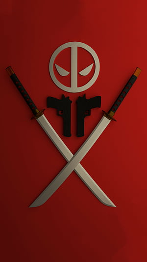 Logo, Deadpool phone wallpaper