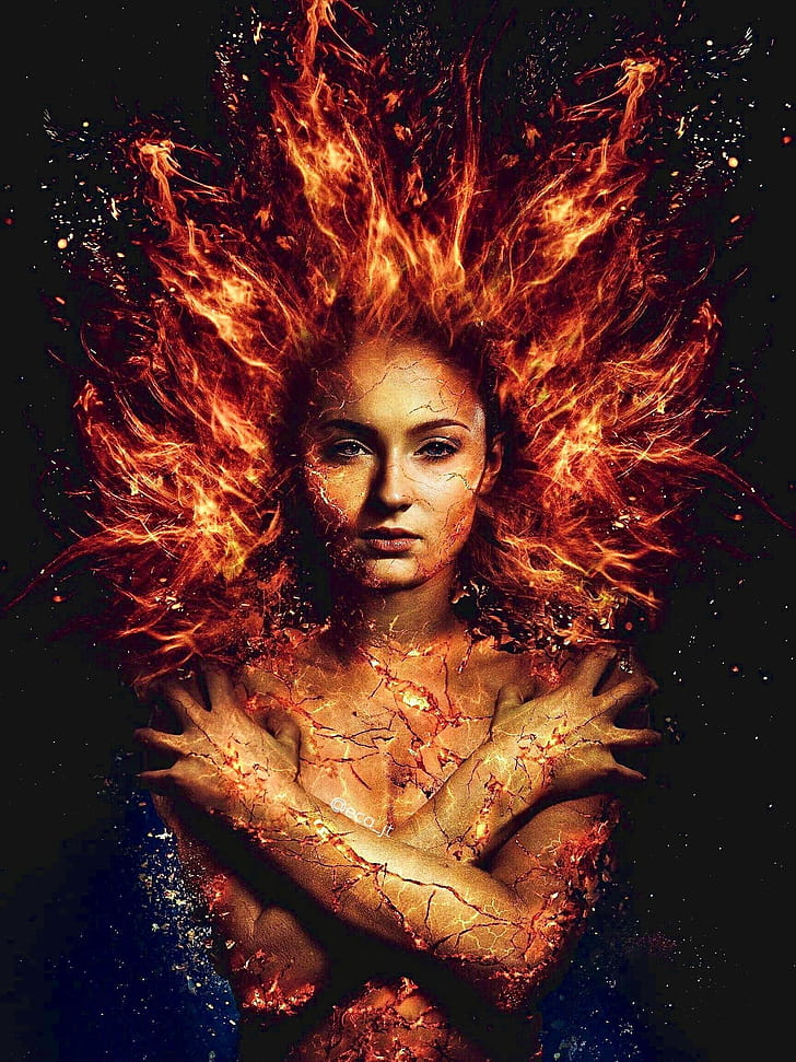 Artwork, Phoenix phone wallpaper