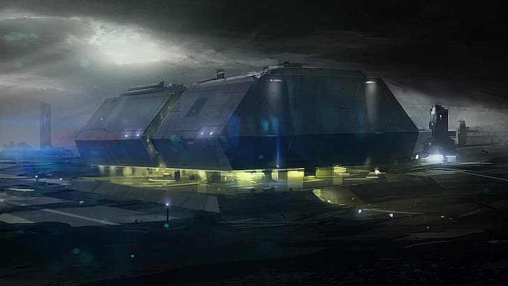 Building, Sci Fi wallpaper