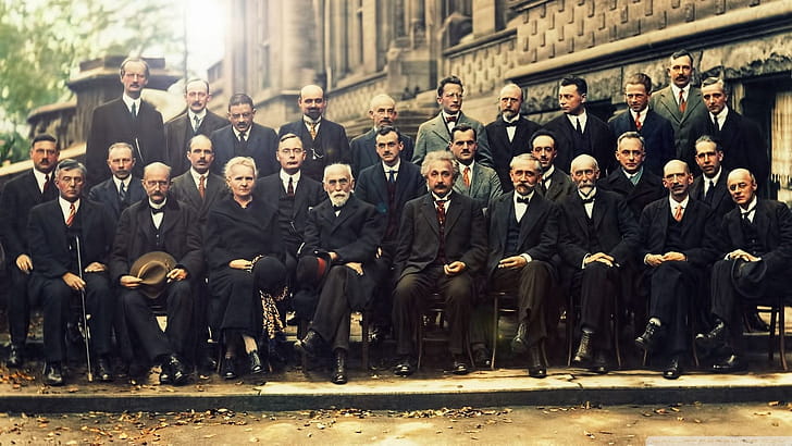 Solvay Conference 1927, Einstein wallpaper
