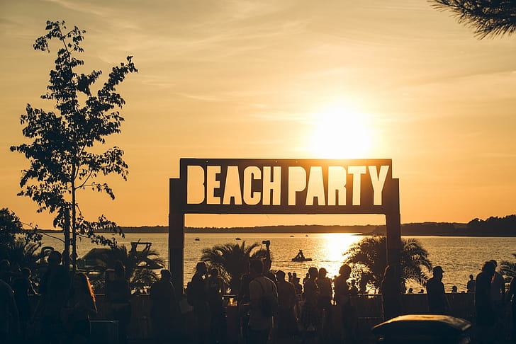 Beach, Party wallpaper