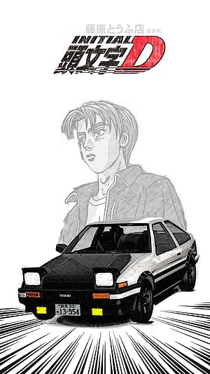 Poster, Initial D phone wallpaper