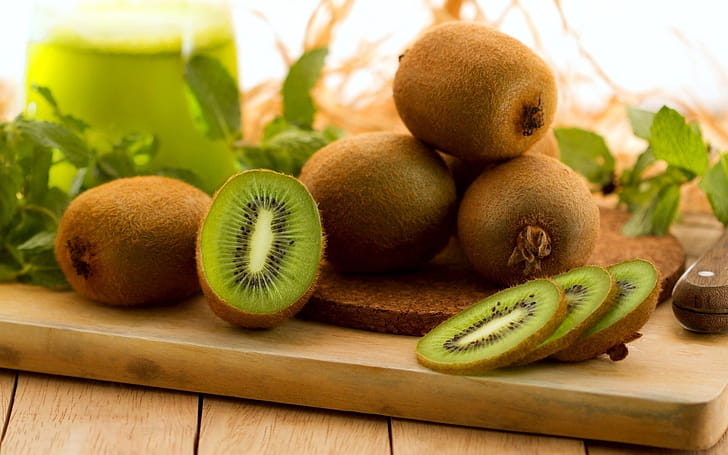 Kiwi fruit,  ,  background, Visual delight wallpaper