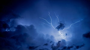 Intense thunderstorms, High-resolution  , Dynamic visuals, Striking thunder wallpaper