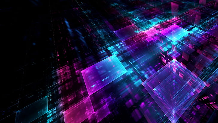 Digital cubes, Geometry wallpaper