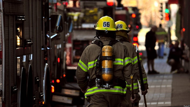Fireman, Firefighter, , Background wallpaper