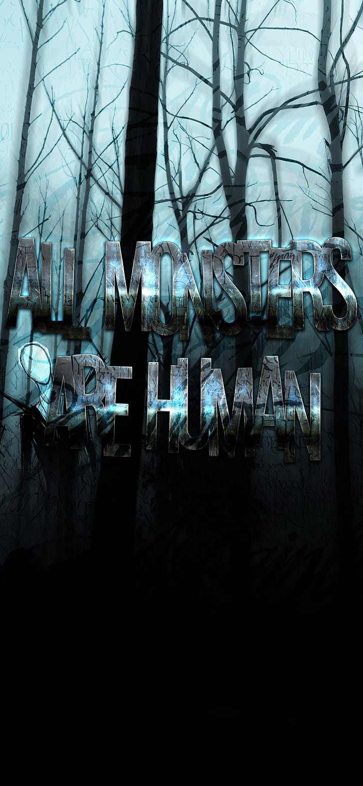 Dark Forest, forest, dark, Misc, statement phone wallpaper