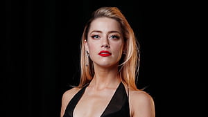 Amber Heard In Black Dress, amber-heard, celebrities, girls, black-dress wallpaper