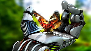Hand, Robots wallpaper