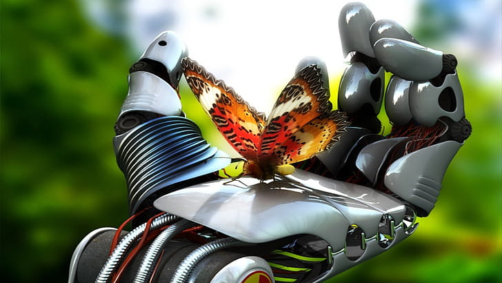 Hand, Robots wallpaper