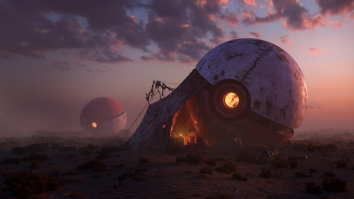 Pokeballs, Post-apocalypse wallpaper