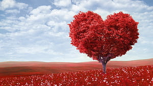 Heart tree, Trees wallpaper