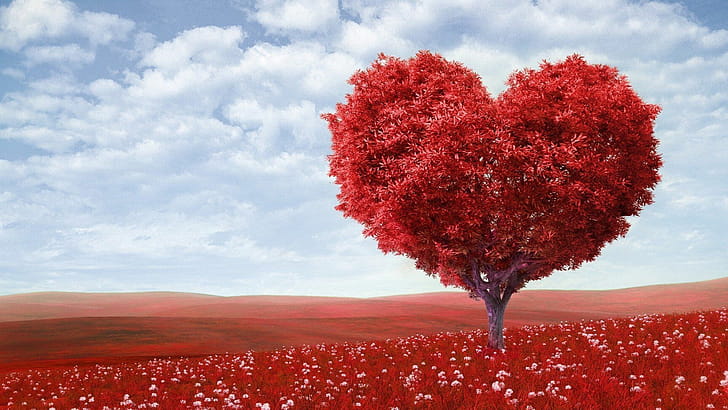 Heart tree, Trees wallpaper