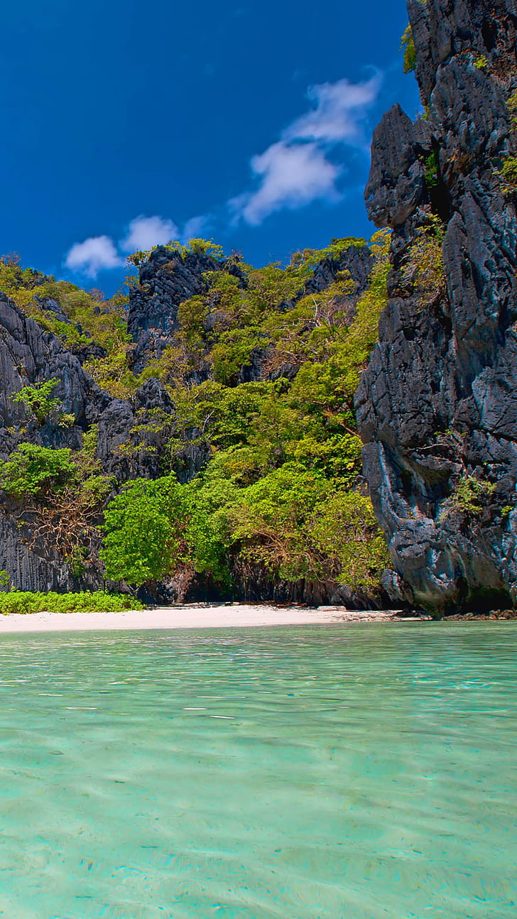 Hidden Beach, Palawan phone wallpaper