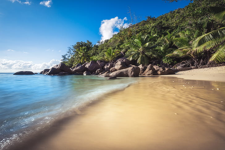 Seychelles, La Digue, Praslin, 030mm graphy wallpaper