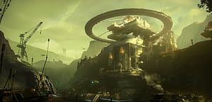 Sci Fi, building wallpaper