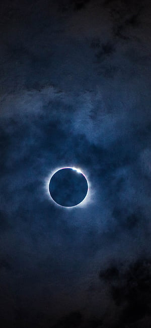 Solar eclipse, iPhone XS phone wallpaper