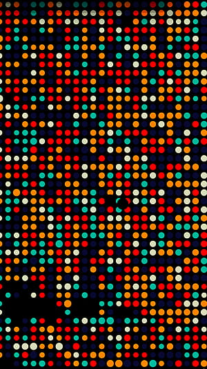 Abstract dots, Colorful design, Digital art, Creative pattern phone wallpaper