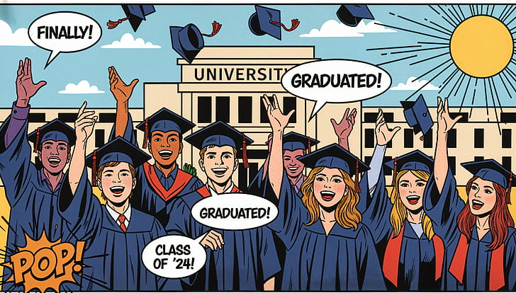 Graduation Glory — wallpaper
