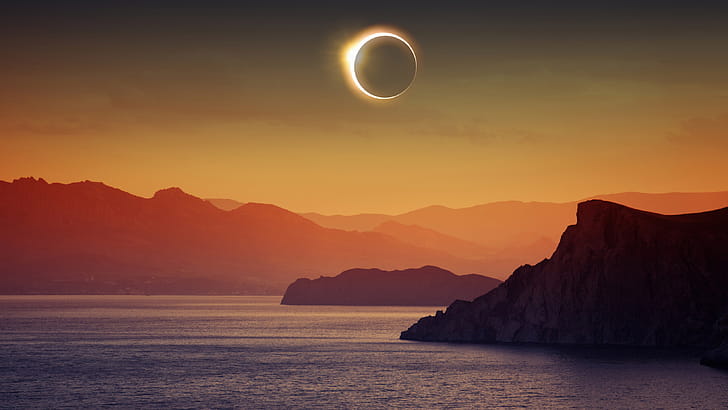 Solar eclipse, , 1440p resolution wallpaper