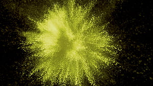 Yellow powder exploding, Slow motion shot wallpaper