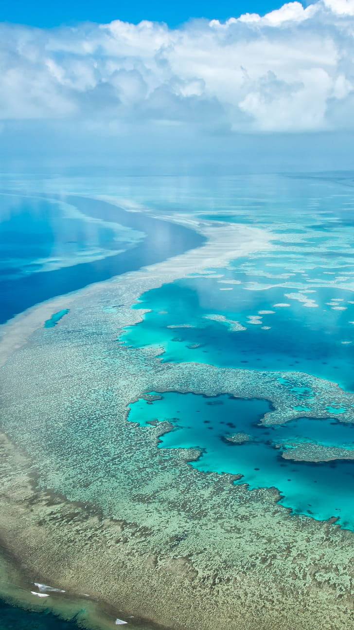Micronesia, Ocean  , Clouds surface, Live phone wallpaper