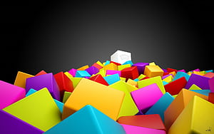 3d Cubes, 3d, cube wallpaper