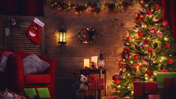 Christmas tree, Gifts wallpaper