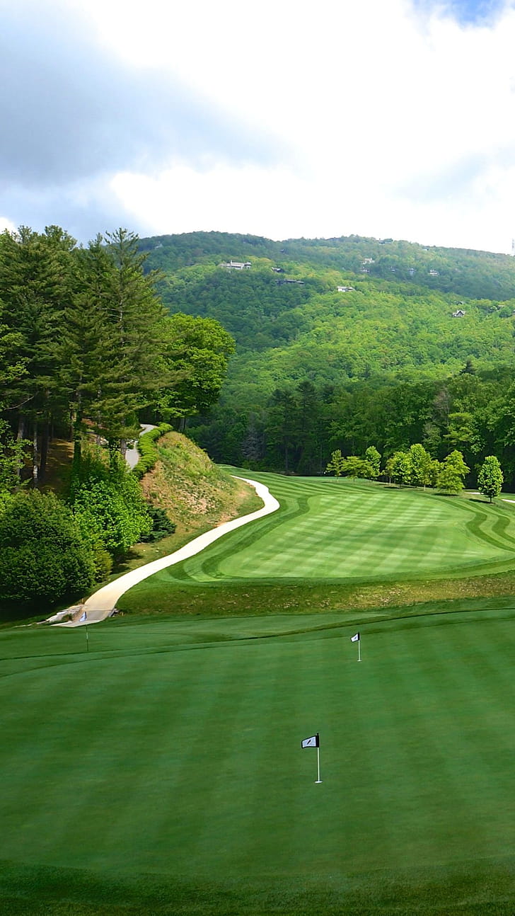 Golf Course, iPhone , Personalized design, Customizable background phone wallpaper