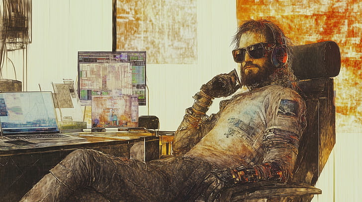 Sunglassed Code Artist —  Hacker, hacker, artistic, programmer, sunglasses wallpaper