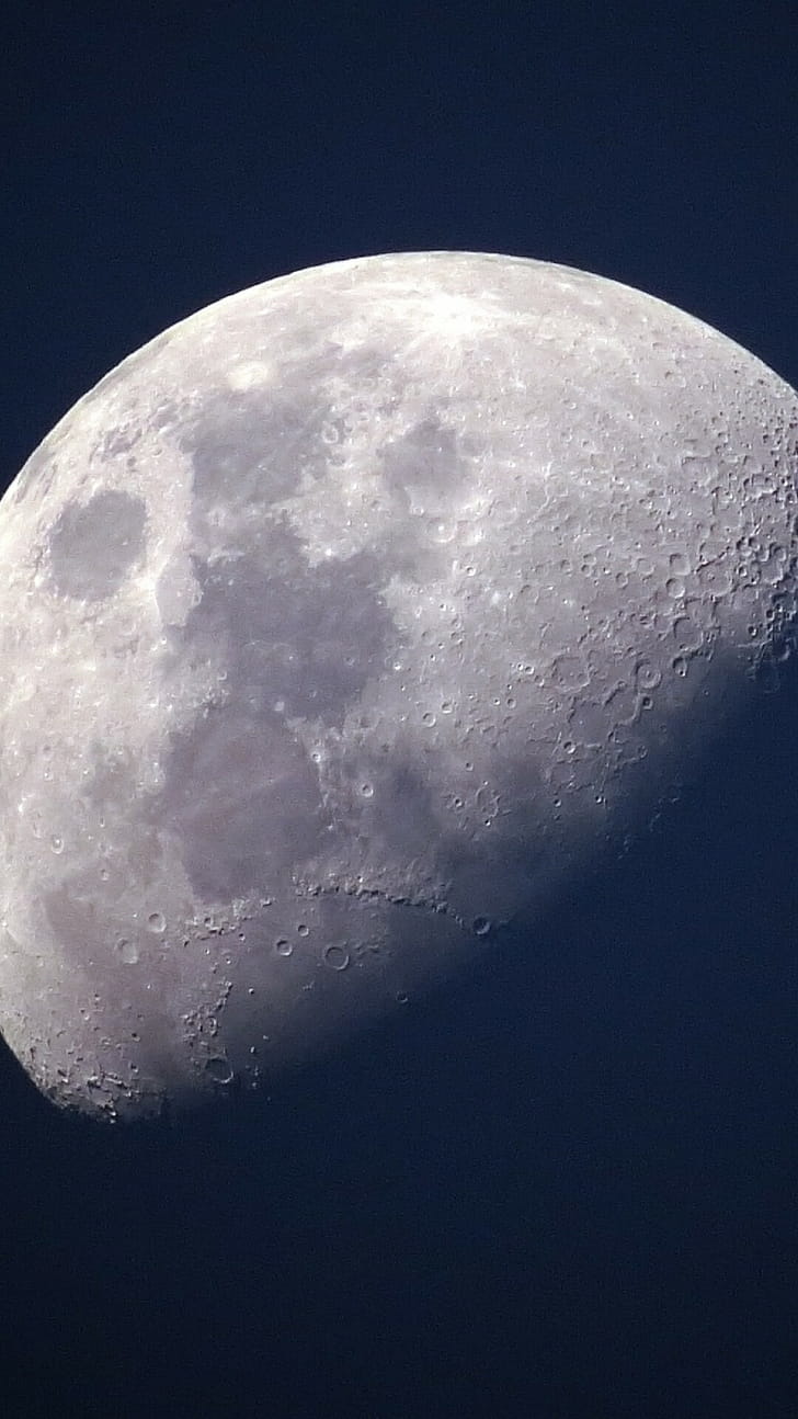 Moon surface, Lunar Eclipse phone wallpaper