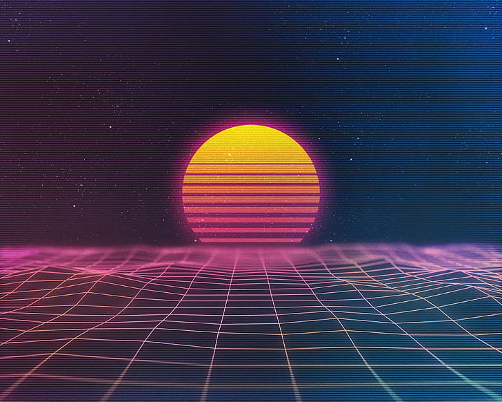 Retro Waves , retro, abstract wallpaper