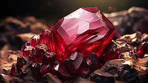 Ruby Gemstone  - Exquisite Diamond & Topaz  Background, Topaz, gemstone, ruby, nature, diamond wallpaper