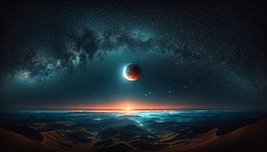 Majestic Lunar Eclipse, lunar eclipse, space, Celestial, planet wallpaper