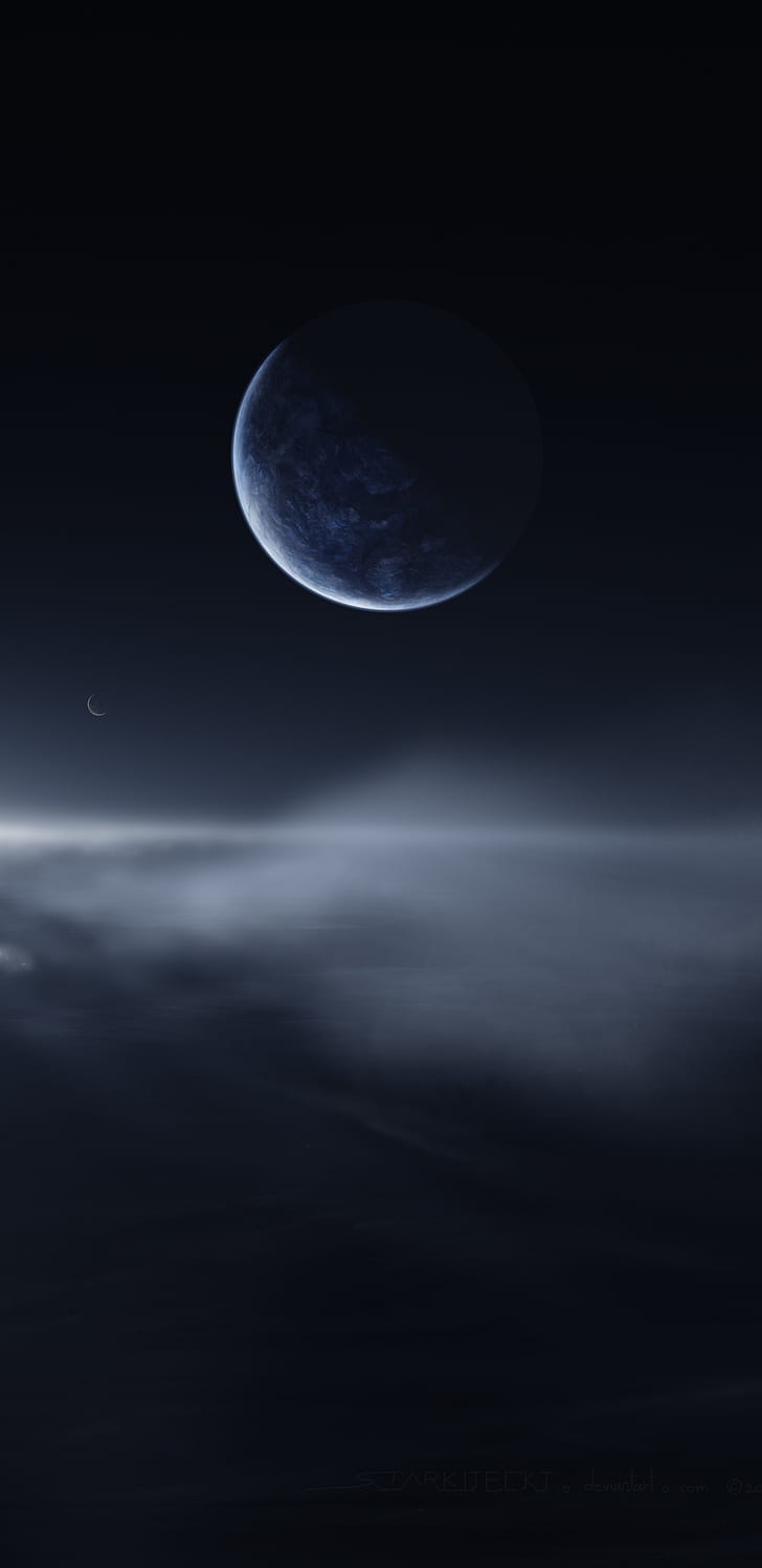 Subzero Tranquility, Sci Fi, planet phone wallpaper