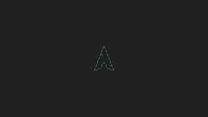 Arch Linux Minimal Logo , arch-linux, linux, computer, minimalism, minimalist, dark wallpaper