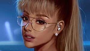 Ariana Grande Art , ariana-grande, celebrities, music, girls, artstation, art wallpaper