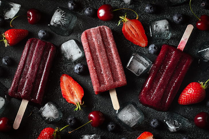 Strawberry, Cherry, , wallpaper